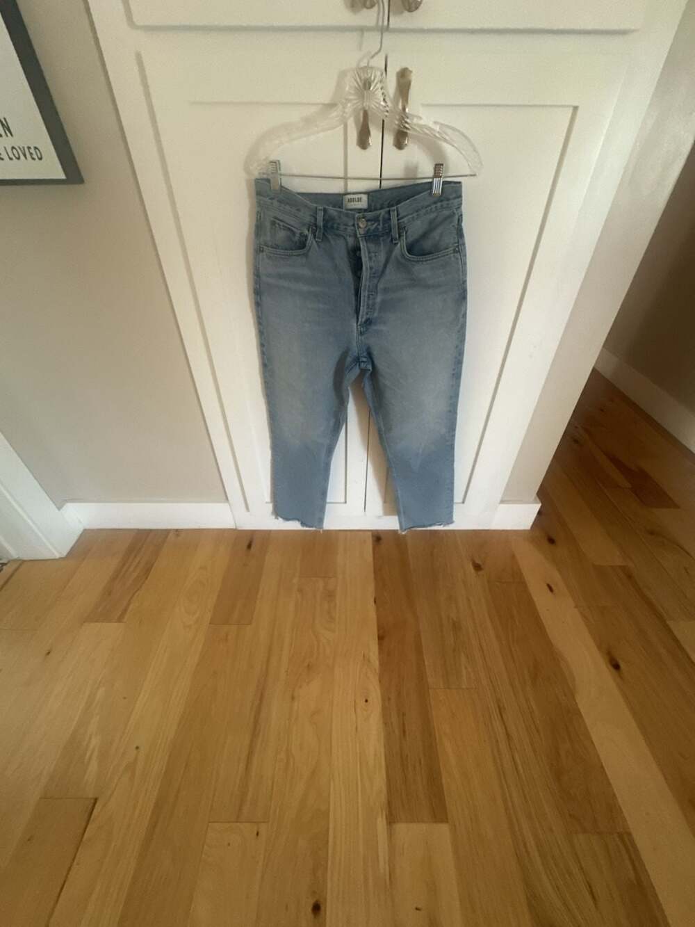 AGOLDE Women's Riley High Rise Straight Crop Jeans Size 29